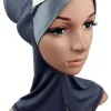 couvre cou en satin de coton pour les muscles bonnet hijab wrap crossover ninja underscarf super quality