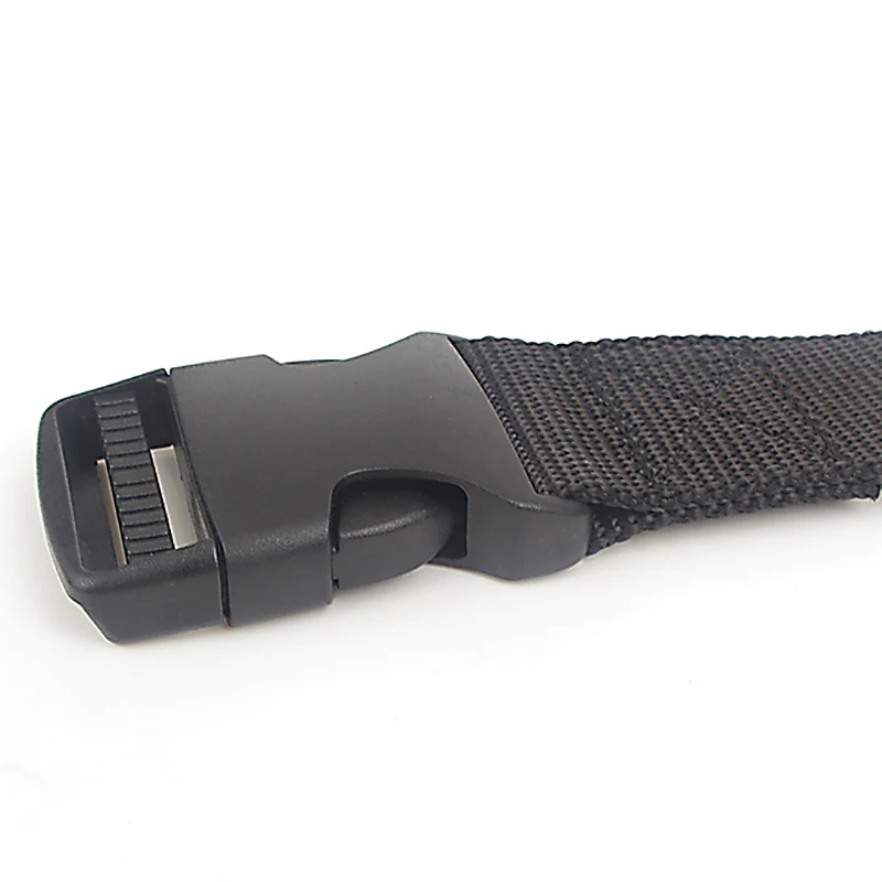 ceinture tressée en nylon pour hommes et femmes, 125cm, 2.5 larges, réglable, taille de voyage en plein air, avec boucle en plastique, pour pantalons d'extérieur