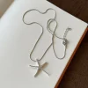 collier pendentif étoile de mer couleur argent, collier en métal simple pour femmes et hommes, série été plage mer, chaîne, bijoux