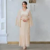 Élégant winkle abayas pour femmes diamants robe de soirée musulman abaya dubaï caftan eid djellaba islamique jalabiya femme robe
