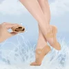 Chaussures de Ballet pour Femme, Pantoufles en Tissu artificiel astique, Baskets Plates, Griffe de Chat, Semelle Souple