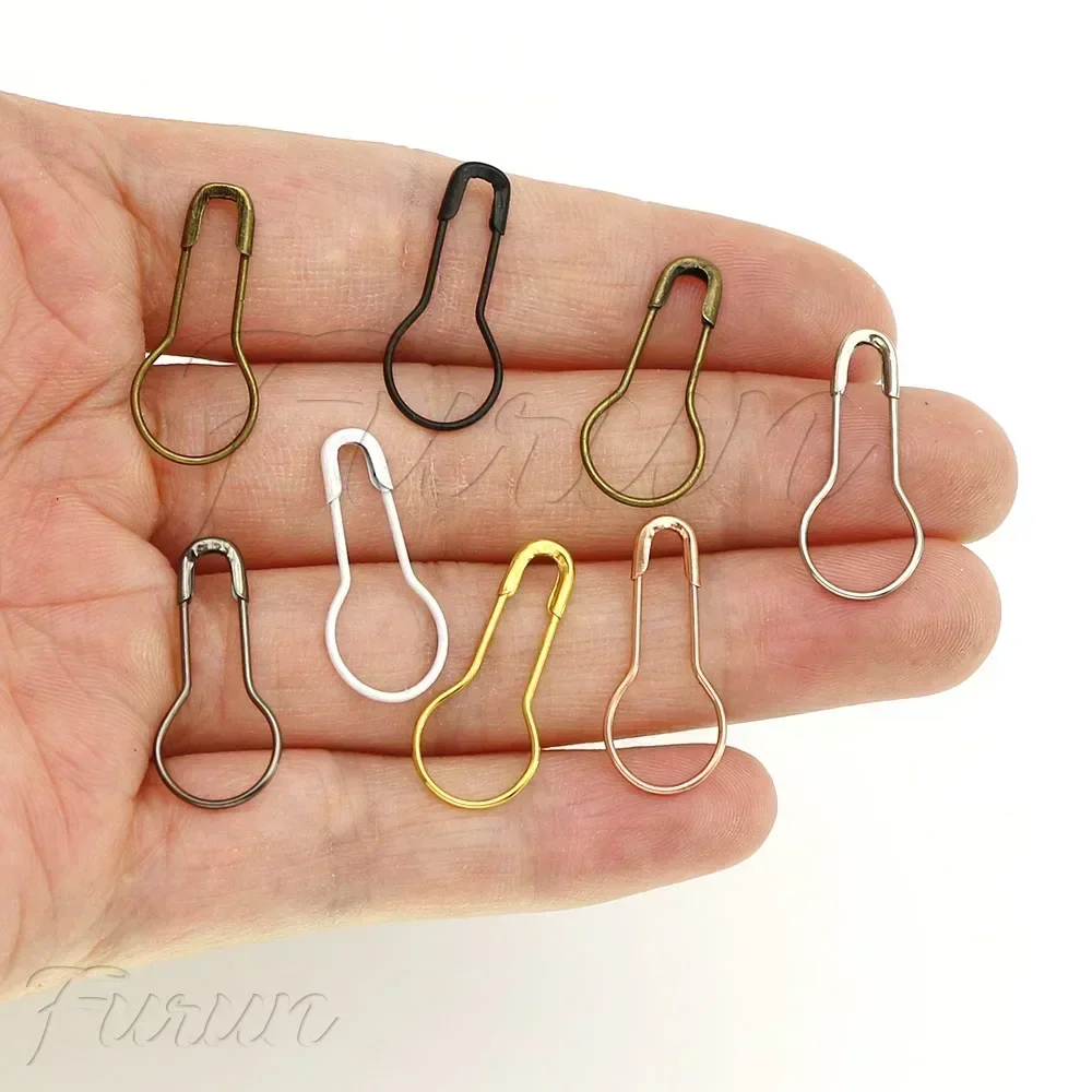 100 pièces broches en métal gourde poire forme Clips de sécurité tricot point marqueur étiquette Hangtag broches attache bricolage outils de couture aiguille