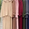 robe longue à capuche pour femme musulmane, vêtement de prière, abaya, niqab, jilbab islamique, tiens imar, ramadan, ensemble 2 pièces