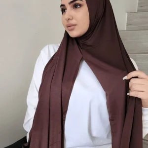 Hijabs en Jersey instantané pour femmes, écharpe de cou, en coton, pour femmes, Bandana, Musulman, Ramadan