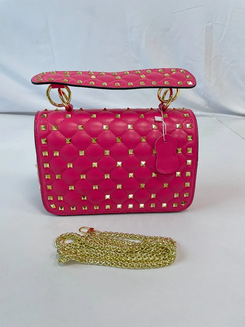 sacs à main pour femmes en peau de mouton en cuir rivet chaîne sac concepteur sacs à bandoulière de luxe femme messager paquet