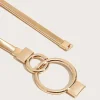 jogold ceinture ronde en métal pour femme, artificiel astique et extensible, cercle coréen
