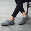baskets plates à enfiler pour femmes, style britannique, mocassins décontractés, chaussures colombiennes, mode féminine, 2023
