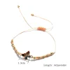 bracelet papillon tissé à la main pour femme, chaîne ajustable, accessoire de loisirs, bohème, Économique, vente en gros, 12 pièces/douzaine