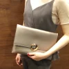 pochette en cuir pu pour femme, design de marque, sac à main femme, enveloppe élégante, initié