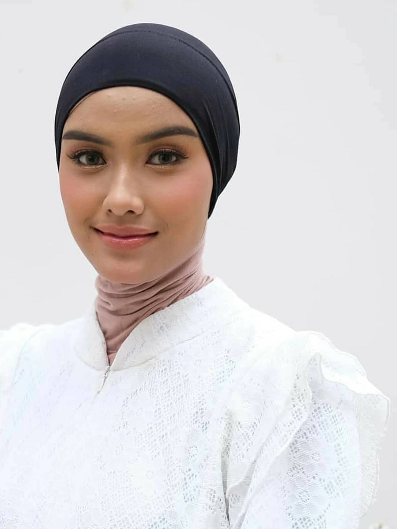 casquette hijab intérieure en modal doux, turban extensible musulman, sous écharpe islamique, bonnet, bandeau féminin, casquette tube