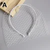 voile de sauna élégant en maille pour couvrir le visage, masque facial en filet, vêtements de sauna pour patients de mariage, robe de soirée, accessoires pour cheveux, nouveau