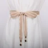 Simple élégant mince ceinture accessoire corde chemise décontractée pull jupe robe décontracté ceinturée robe ample nœud papillon ceinture pour les femmes