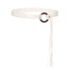 2025 nouveau bohème macramé tressé ceinture noir chameau beige longue corde tissé noeud style ethnique à la main vacances femmes ceintures bz0003
