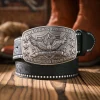 une ceinture décontractée et rétro, un accessoire de taille pour les vêtements de style occidental, une boucle en métal, une ceinture en pu, convient aux hommes et aux femmes