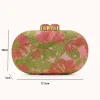 sac de soirée élégant pour femmes, sac à main brodé de fleurs exquis, robe de soirée de mariage luxueuse, pochette de banquet pour dîner