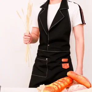 Tabliers en toile de qualité supérieure pour cafetières, maisons de thé, boulangerie, personnalisés avec Logo pour les uniformes du personnel, conception neutre en matière de genre