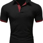 Polo à manches courtes pour hommes, couleur unie, col T-Shirt, confortable, respirant, mode, ajustement basique pour le printemps/été