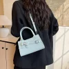 sac à bandoulière de grande capacité pour femmes, design à nœud simple, couleur unie, fourre tout vintage, sac à bandoulière élégant pour les déplacements