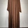 kimono abayas femmes modeste musulman marocain dubaï mode décontracté ouvert abaya soie satin corban manches fendues cardigan eid al adha