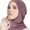 turban musulman couverture complète casquettes islamiques sous écharpe intérieure casquette hijab pour femmes foulard long châle enveloppement cou tête bonnet chapeau