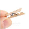 50pcs bricolage mini clips en bois artisanat fait à la main décoratif photo clips pince à linge artisanat décoration piquets maison bureau bricolage jouet