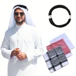 Chapeaux musulmans Turban arabe Keffiyeh foulard musulman écharpe casquettes pour hommes musulman casquette de prière Hijab chapeau islamique chapeaux tête enveloppement
