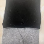 Strass décoration femmes tricot pull col en v simple boutonnage 2 couleurs 2025 automne hiver tricots Cardigan pour femme