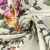 foulard carré en satin de soie 110x110cm, châle imprimé floral musulman, hijab imprimé à la mode pour femmes, mouchoir en voile de coton doux