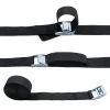 Sangles de chargement de ceinture d&rsquo;arrimage à boucle de 2M pour voiture moto vélo avec corde de remorquage à boucle en métal ceinture à cliquet solide pour sac à bagages