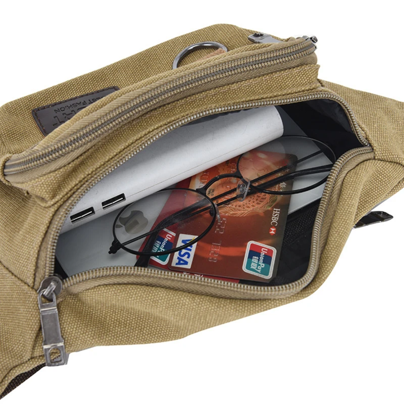 sac de poitrine en toile, sac de taille pour femmes et hommes, sac de ceinture, sac banane de mode, sac de voyage pour pochette de téléphone, sac de hanche de poche, sac de taille pour hommes