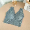 soutien gorge en dentelle pour femmes, col en v profond, lingerie sexy, sans fil, débardeur, sous vêtements féminins, dos en v, bralette rembourrée, camisole