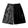 yukata haori – ensemble kimono et short pour hommes, vêtements asiatiques, cardigan, chemise traditionnelle japonaise, imprimé noir