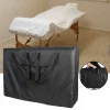 sac à main noir pour table de massage, sac de transport pour bureau à ongles, sac de lit de beauté, sac de rangement pliable en tissu oxford 600d