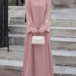 2025 ZANZEA élégant musulman Abaya femmes à manches longues brodé Robe florale islamique Robe Femme décontracté caftan dubaï Hijab robes