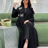 eid abaya femmes robe musulmane broderie fête jalabiya ramadan long cardigan abayas robes largos robe arabe maroc caftan
