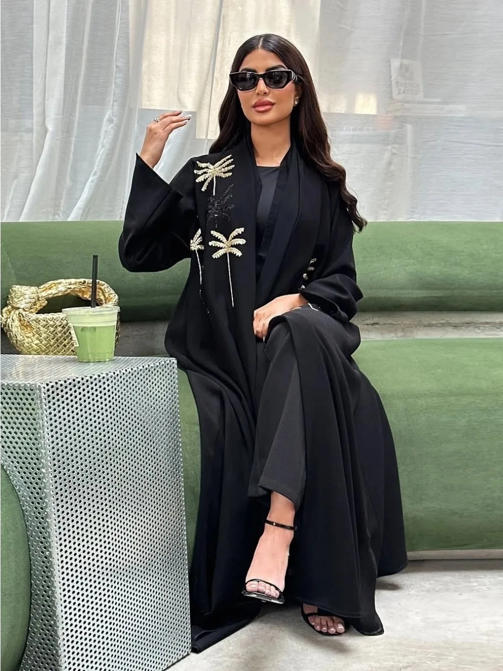 eid abaya femmes robe musulmane broderie fête jalabiya ramadan long cardigan abayas robes largos robe arabe maroc caftan
