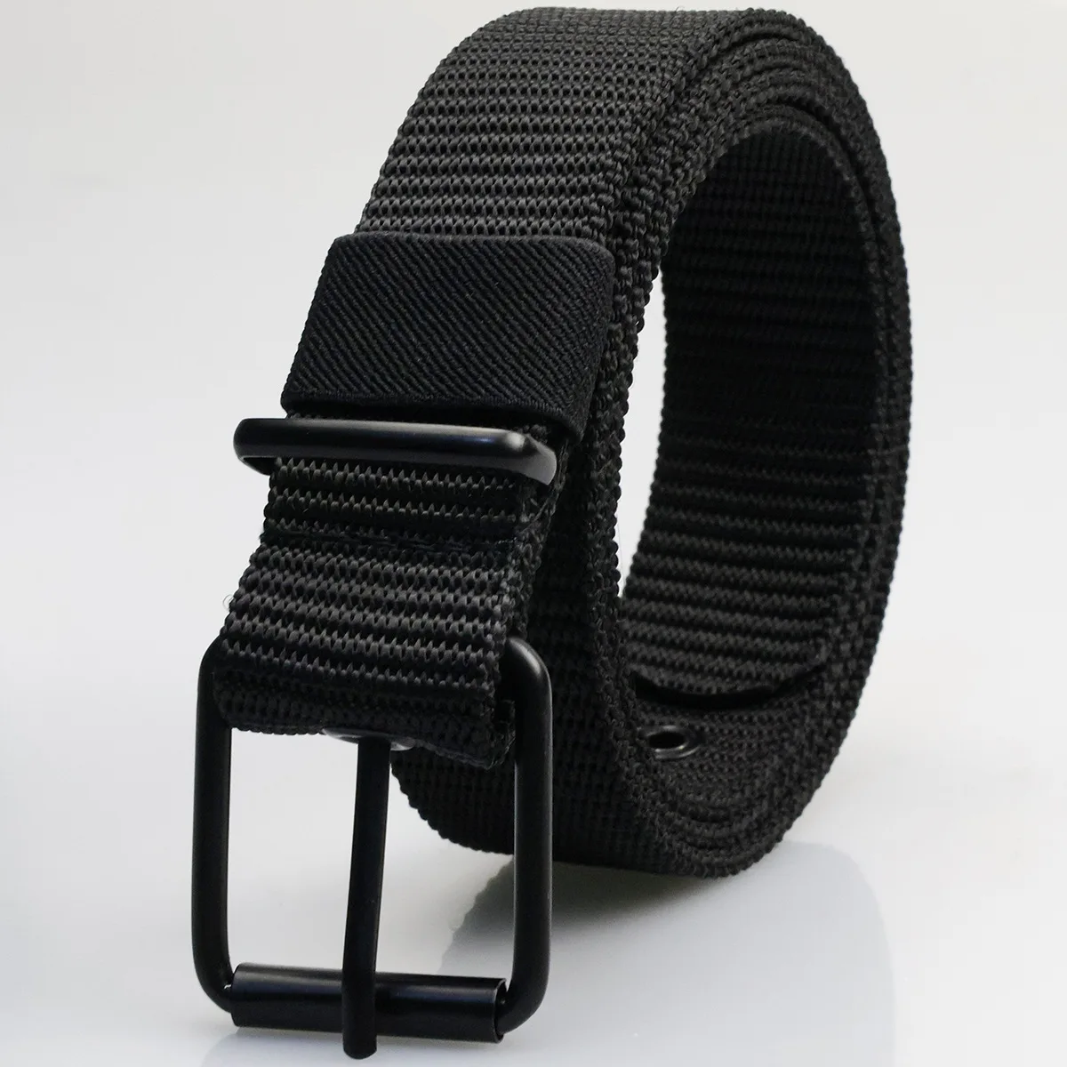 Nouvelles ceintures en toile à boucle ardillon poreuse pour hommes, ceinture polyvalente à la mode pour étudiants et jeunes, formation militaire, ceinture de styliste en Denim étendue