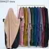 Tiens imar-Robe de Prière pour Femme Musulmane, Écharpe Hijab Extra-Longue avec Cravates à Manches, Abaya à Capuche, Vêtements Islamiques, Dubaï, Turk, Ramadan