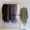 Écharpe de sauna hijab pour femmes, ramadan eid, abaya musulmane, 3 couches longues, tiens imar, vêtement de prière islamique, coiffure arabe, niqab