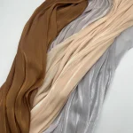 Écharpe Hijab pour Femme Musulmane, Châle Scintillant, Enveloppes sulf, Bande de Sauna, Turban Pur, Nouvelle Collection