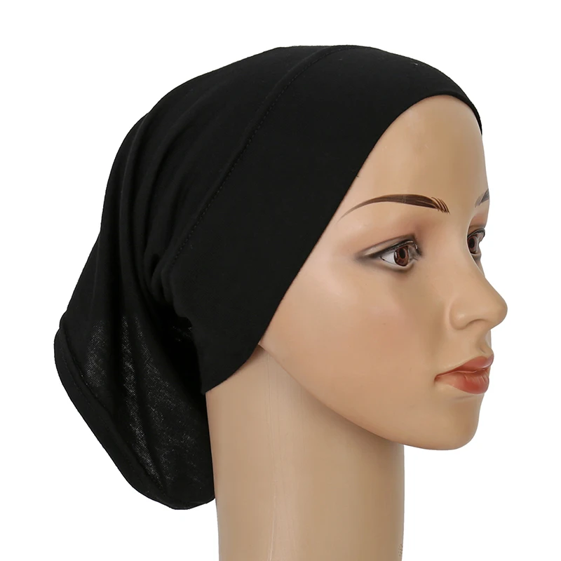 coton modal intérieur hijab sous capuchon musulman turban islam sous écharpe hijab bonnet doux extensible hijabs tube casquette turbante mujer chapeau