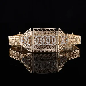 Chaîne de ceinture à motif géométrique pour femmes, longueur réglable, nouvelle chaîne de taille Chic marocain pour robe de mariée, accessoires de luxe pour le corps
