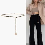 Ceintures pour femmes personnalité femmes chaîne ceinture Punk Rock métal femmes ceinture chaîne or argent taille chaîne jean ceinture concepteur ceinture