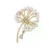 broches de pissenlit en strass pour femmes, broches de plantes en perles, sac à dos de fête de banquet, cadeaux, accessoires de bijoux