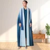 abaya robe grande taille pour femme robe islamique formelle modeste miyake plissée grand cardigan extensible pour les festivals traditionnels de l'eid
