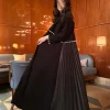 eid musulman perle abaya pour femmes perles ramadan cardigan plissé longue robe maroc caftan longue abayas dubaï robe jalabiya 2024