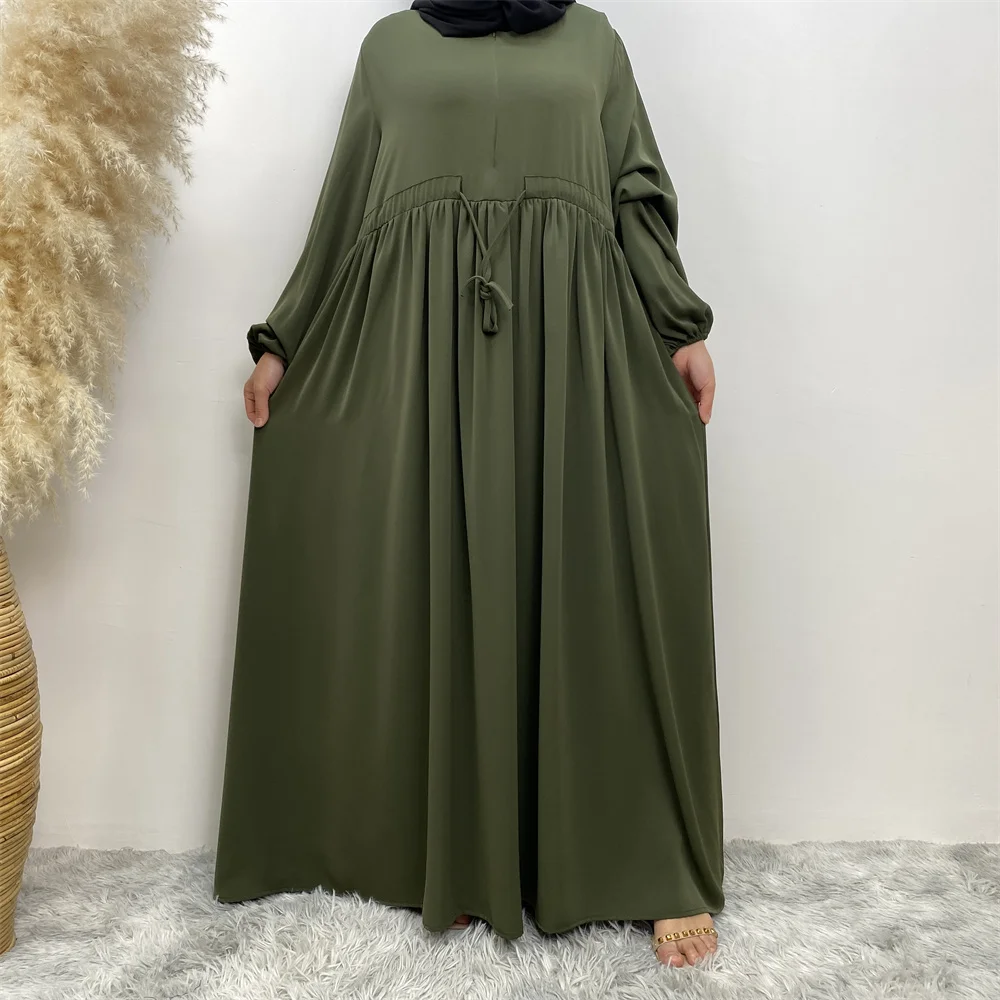 abaya robe de soirée pour femmes musulmanes, caftan islamique, modeste, fermeture éclair sur le devant, dubaï, eid, maxi
