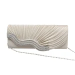 Pochette de soirée brillante pour femmes, pochette de fête de mariage, Banquet, jour en cristal, longue chaîne, sac à bandoulière en diamant