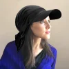 casquette hijabs instantanée de couleur unie pour femmes, bonnet en voile, chapeaux de soleil musulmans, écharpe enveloppante, casquettes de baseball, bandana, bonnet turban
