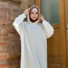 Abaya à capuche dubaï luxe robe musulmane plaine Abayas pour les femmes tenue de sport décontractée sweat vêtements islamiques caftan 15 couleurs